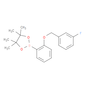 1,3,2-DIOXABOROLANE, 2-[2-[(3-FLUOROPHENYL)METHOXY]PHENYL]-4,4,5,5-TETRAMETHYL-