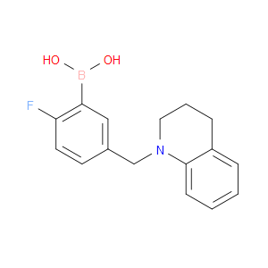 (2-FLUORO-5-[(1,2,3,4-TETRAHYDROQUINOLIN-1-YL)METHYL]PHENYL)BORONIC ACID