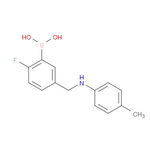 (2-FLUORO-5-((P-TOLYLAMINO)METHYL)PHENYL)BORONIC ACID