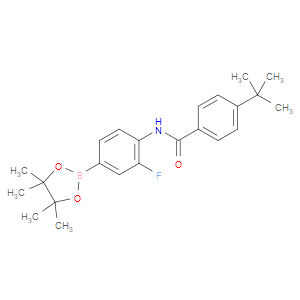 4-TERT-BUTYL-N-(2-FLUORO-4-(4,4,5,5-TETRAMETHYL-1,3,2-DIOXABOROLAN-2-YL)PHENYL)BENZAMIDE
