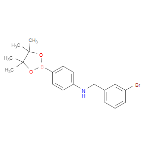 N-(3-BROMOBENZYL)-4-(4,4,5,5-TETRAMETHYL-1,3,2-DIOXABOROLAN-2-YL)ANILINE - Click Image to Close