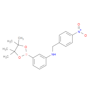 BENZENEMETHANAMINE, 4-NITRO-N-[3-(4,4,5,5-TETRAMETHYL-1,3,2-DIOXABOROLAN-2-YL)PHENYL]-