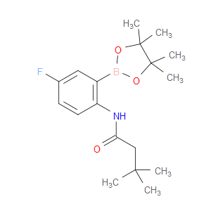 BUTANAMIDE, N-[4-FLUORO-2-(4,4,5,5-TETRAMETHYL-1,3,2-DIOXABOROLAN-2-YL)PHENYL]-3,3-DIMETHYL-