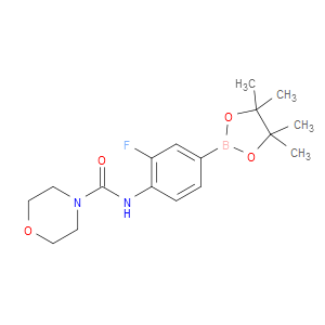 N-[2-FLUORO-4-(4,4,5,5-TETRAMETHYL-1,3,2-DIOXABOROLAN-2-YL)PHENYL]MORPHOLINE-4-CARBOXAMIDE