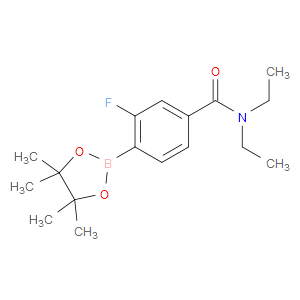 BENZAMIDE, N,N-DIETHYL-3-FLUORO-4-(4,4,5,5-TETRAMETHYL-1,3,2-DIOXABOROLAN-2-YL)-