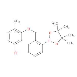 2-(2-((5-BROMO-2-METHYLPHENOXY)METHYL)PHENYL)-4,4,5,5-TETRAMETHYL-1,3,2-DIOXABOROLANE