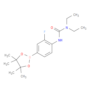 3,3-DIETHYL-1-[2-FLUORO-4-(4,4,5,5-TETRAMETHYL-1,3,2-DIOXABOROLAN-2-YL)PHENYL]UREA - Click Image to Close