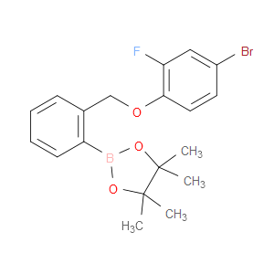 2-(2-((4-BROMO-2-FLUOROPHENOXY)METHYL)PHENYL)-4,4,5,5-TETRAMETHYL-1,3,2-DIOXABOROLANE - Click Image to Close