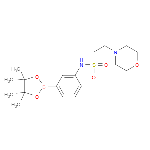 2-(MORPHOLIN-4-YL)-N-[3-(4,4,5,5-TETRAMETHYL-1,3,2-DIOXABOROLAN-2-YL)PHENYL]ETHANE-1-SULFONAMIDE