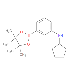 N-CYCLOPENTYL-3-(4,4,5,5-TETRAMETHYL-1,3,2-DIOXABOROLAN-2-YL)ANILINE - Click Image to Close