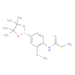 N-(2-METHOXY-4-(4,4,5,5-TETRAMETHYL-1,3,2-DIOXABOROLAN-2-YL)PHENYL)PROPIONAMIDE