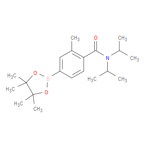 2-METHYL-N,N-BIS(PROPAN-2-YL)-4-(4,4,5,5-TETRAMETHYL-1,3,2-DIOXABOROLAN-2-YL)BENZAMIDE
