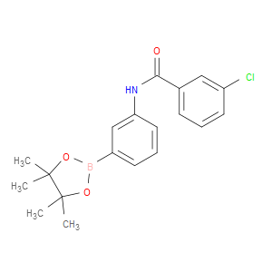 3-CHLORO-N-(3-(4,4,5,5-TETRAMETHYL-1,3,2-DIOXABOROLAN-2-YL)PHENYL)BENZAMIDE