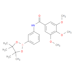 3,4,5-TRIMETHOXY-N-[3-(4,4,5,5-TETRAMETHYL-1,3,2-DIOXABOROLAN-2-YL)PHENYL]BENZAMIDE