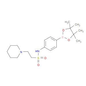2-(PIPERIDIN-1-YL)-N-[4-(4,4,5,5-TETRAMETHYL-1,3,2-DIOXABOROLAN-2-YL)PHENYL]ETHANE-1-SULFONAMIDE - Click Image to Close