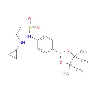 2-(CYCLOPROPYLAMINO)-N-[4-(4,4,5,5-TETRAMETHYL-1,3,2-DIOXABOROLAN-2-YL)PHENYL]ETHANE-1-SULFONAMIDE - Click Image to Close