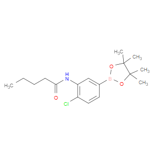 N-(2-CHLORO-5-(4,4,5,5-TETRAMETHYL-1,3,2-DIOXABOROLAN-2-YL)PHENYL)PENTANAMIDE