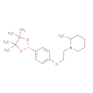 2-METHYL-1-(2-(4-(4,4,5,5-TETRAMETHYL-1,3,2-DIOXABOROLAN-2-YL)PHENOXY)ETHYL)PIPERIDINE - Click Image to Close