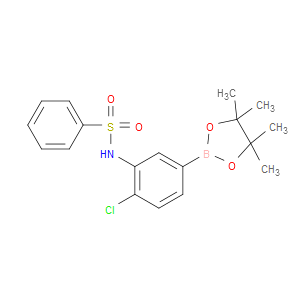N-(2-CHLORO-5-(4,4,5,5-TETRAMETHYL-1,3,2-DIOXABOROLAN-2-YL)PHENYL)BENZENESULFONAMIDE