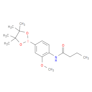N-(2-METHOXY-4-(4,4,5,5-TETRAMETHYL-1,3,2-DIOXABOROLAN-2-YL)PHENYL)BUTYRAMIDE
