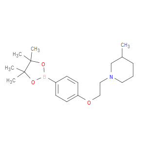 3-METHYL-1-(2-(4-(4,4,5,5-TETRAMETHYL-1,3,2-DIOXABOROLAN-2-YL)PHENOXY)ETHYL)PIPERIDINE - Click Image to Close