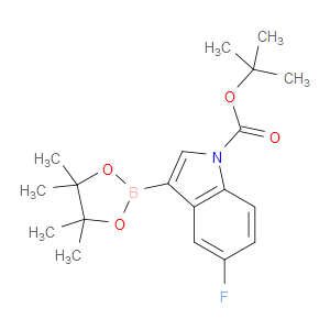 TERT-BUTYL 5-FLUORO-3-(4,4,5,5-TETRAMETHYL-1,3,2-DIOXABOROLAN-2-YL)-1H-INDOLE-1-CARBOXYLATE - Click Image to Close