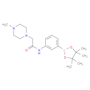 2-(4-METHYLPIPERAZIN-1-YL)-N-[3-(4,4,5,5-TETRAMETHYL-1,3,2-DIOXABOROLAN-2-YL)PHENYL]ACETAMIDE