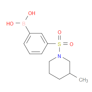 (3-((3-METHYLPIPERIDIN-1-YL)SULFONYL)PHENYL)BORONIC ACID - Click Image to Close
