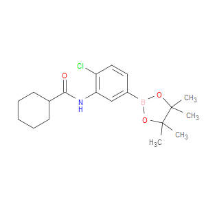 N-(2-CHLORO-5-(4,4,5,5-TETRAMETHYL-1,3,2-DIOXABOROLAN-2-YL)PHENYL)CYCLOHEXANECARBOXAMIDE