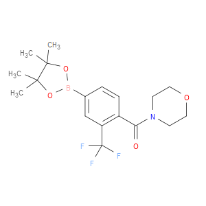 MORPHOLINO(4-(4,4,5,5-TETRAMETHYL-1,3,2-DIOXABOROLAN-2-YL)-2-(TRIFLUOROMETHYL)PHENYL)METHANONE