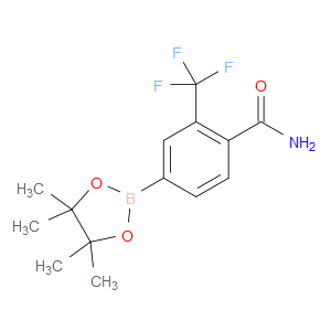 4-(4,4,5,5-TETRAMETHYL-1,3,2-DIOXABOROLAN-2-YL)-2-(TRIFLUOROMETHYL)BENZAMIDE