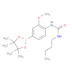 1-BUTYL-3-(2-METHOXY-4-(4,4,5,5-TETRAMETHYL-1,3,2-DIOXABOROLAN-2-YL)PHENYL)UREA