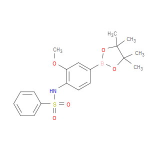N-(2-METHOXY-4-(4,4,5,5-TETRAMETHYL-1,3,2-DIOXABOROLAN-2-YL)PHENYL)BENZENESULFONAMIDE