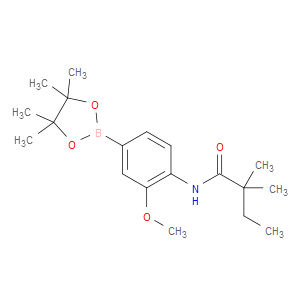 N-(2-METHOXY-4-(4,4,5,5-TETRAMETHYL-1,3,2-DIOXABOROLAN-2-YL)PHENYL)-2,2-DIMETHYLBUTANAMIDE