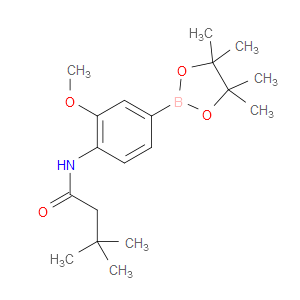 N-(2-METHOXY-4-(4,4,5,5-TETRAMETHYL-1,3,2-DIOXABOROLAN-2-YL)PHENYL)-3,3-DIMETHYLBUTANAMIDE