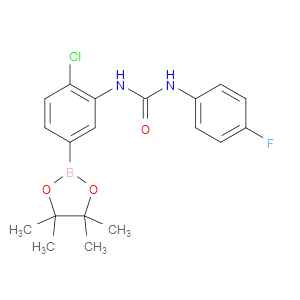 1-(2-CHLORO-5-(4,4,5,5-TETRAMETHYL-1,3,2-DIOXABOROLAN-2-YL)PHENYL)-3-(4-FLUOROPHENYL)UREA