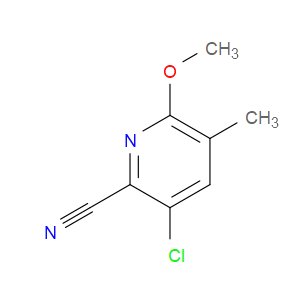 3-CHLORO-6-METHOXY-5-METHYLPYRIDINE-2-CARBONITRILE - Click Image to Close