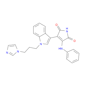 3-(1-(3-Imidazol-1-ylpropyl)-1H-indol-3-yl)-4-anilino-1H-pyrrole-2,5-dione - Click Image to Close